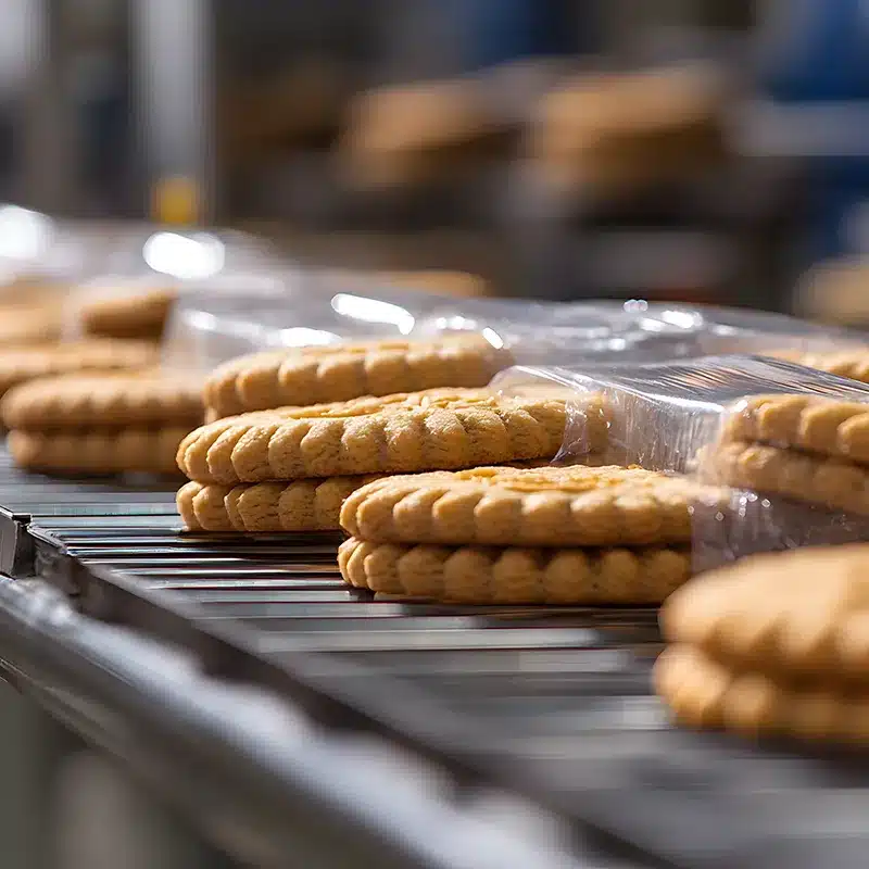 クッキーを焼いている