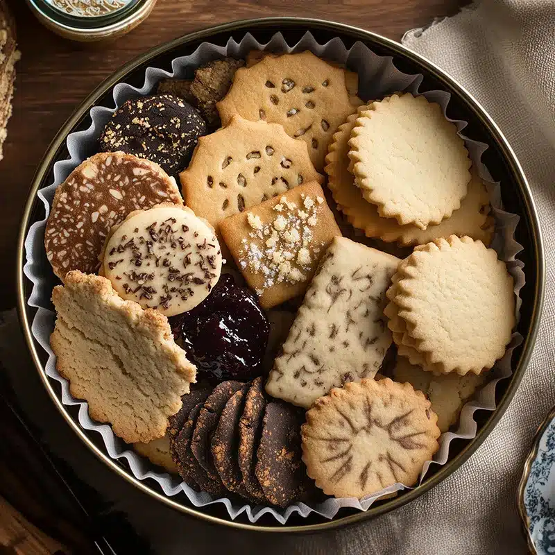 企画力・デザイン力をイメージさせるクッキー缶